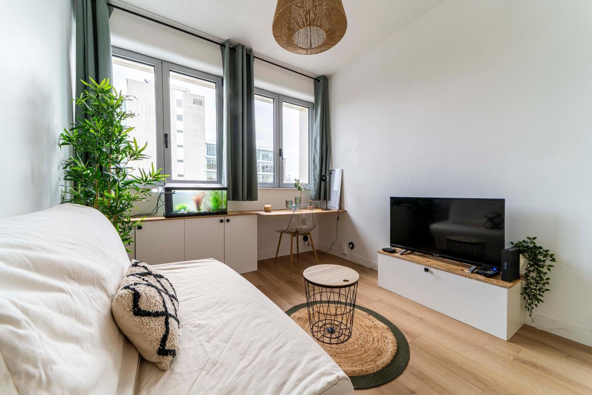 Appartement Studio Chaleureux Avec Aquarium à Marcq-en-Barœul Extérieur photo